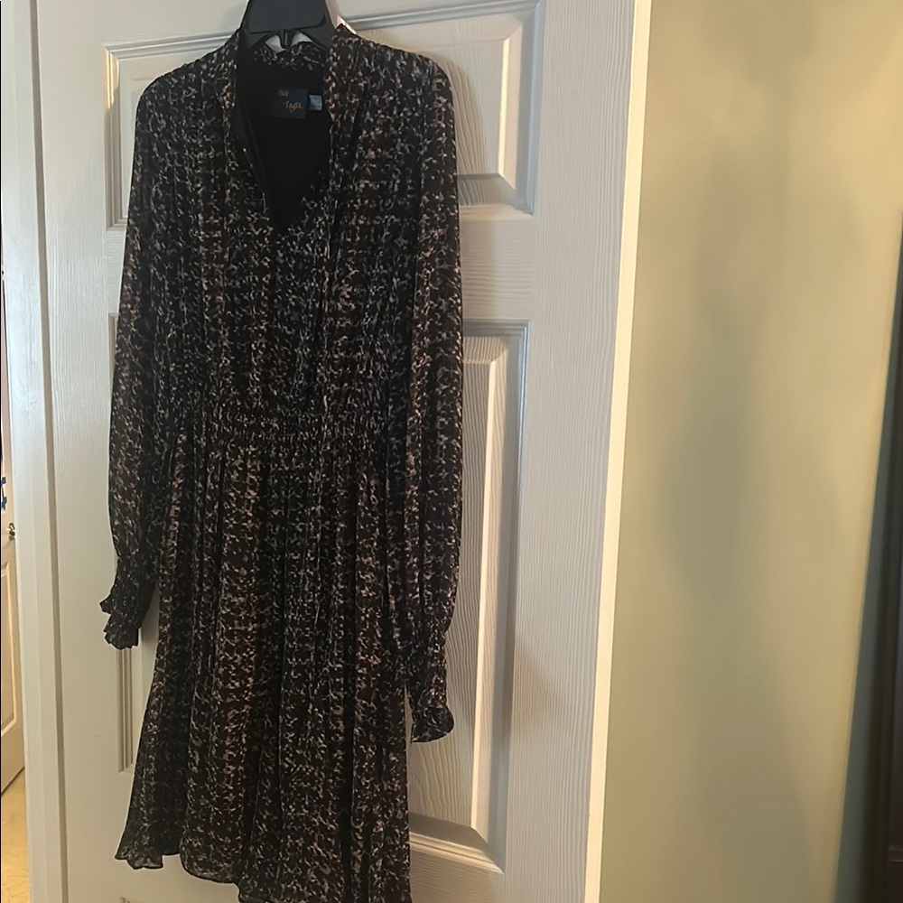 Elegant Black and White Dress